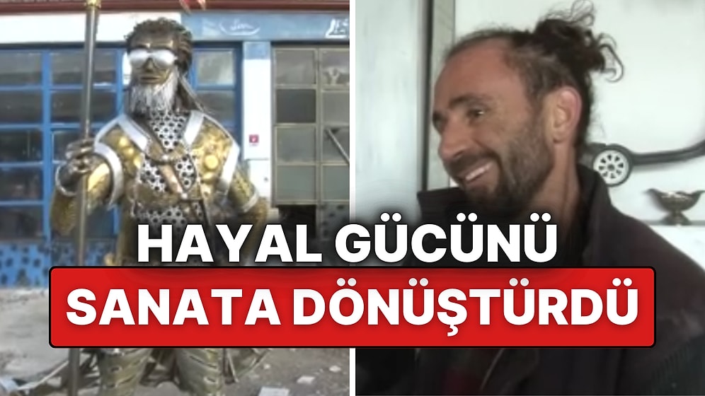 Çocukluğunu Yaşayamayan Usta, Atık Demirleri Sanat Eserine Dönüştürdü!