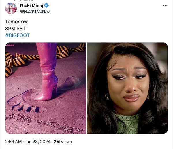 Third on the list is another familiar name: Nicki Minaj.