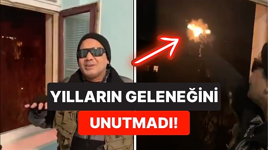 Her Sene Olduğu Gibi Havaya Silah Sıkarak Yeni Yılı Kutlayan Killa Hakan'ın O Anları Gündem Oldu