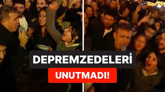 Yeni Yılda Onları Unutmadı: Haluk Levent Konteynerdeki Depremzedelere Konser Verdi