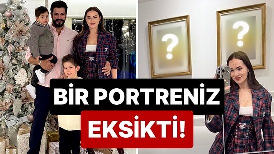 Evi Gerçekten Mimar Selim Tasarlamış: Fahriye Evcen'in Yılbaşı Fotoğrafındaki Detay Yine Göz Kanattı!