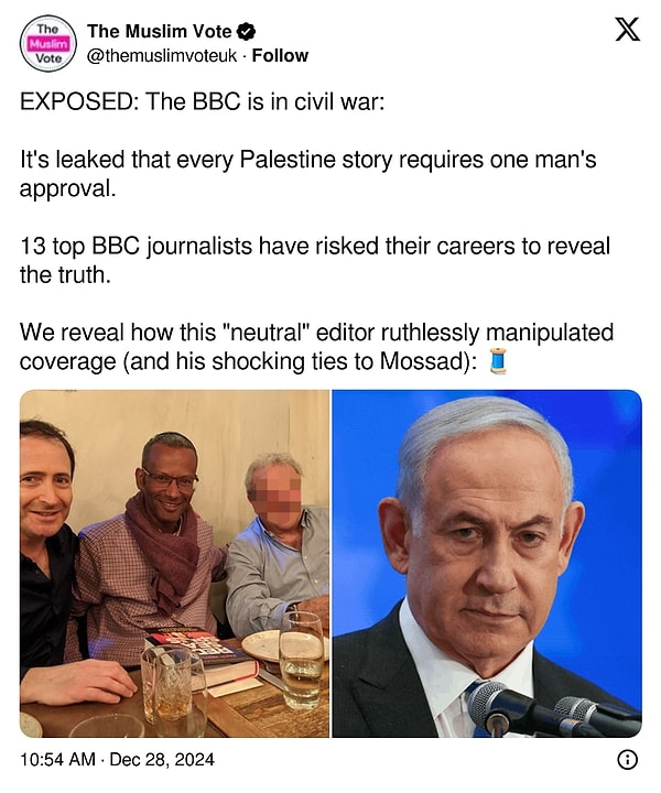 The news prepared by journalist Owen Jones was carefully examined through the X account called The Muslim Vote. If you're ready, let's take a look at what has been happening on BBC before moving on to the video!