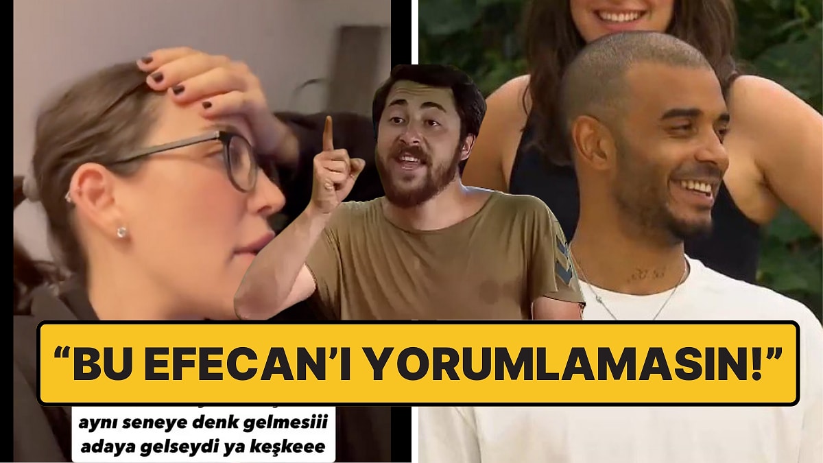 Survivor Efecan'ın Eşi Yorumcu Olarak Semih'i Görünce Kendini Tutamadı