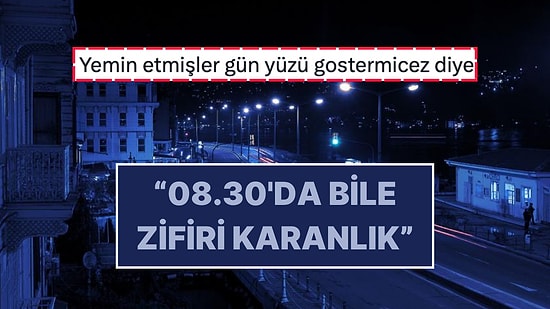 Kalıcı Saat Uygulamasıyla Aydınlanmayan Havada Zifiri Karanlıkta Yola Koyulanlar İsyanını X’te Paylaştı