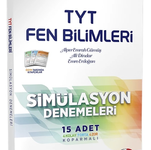 24. 3D Yayınları TYT Fen Bilimleri 15'li Simülasyon Denemeleri Tamamı Video Çözümlü