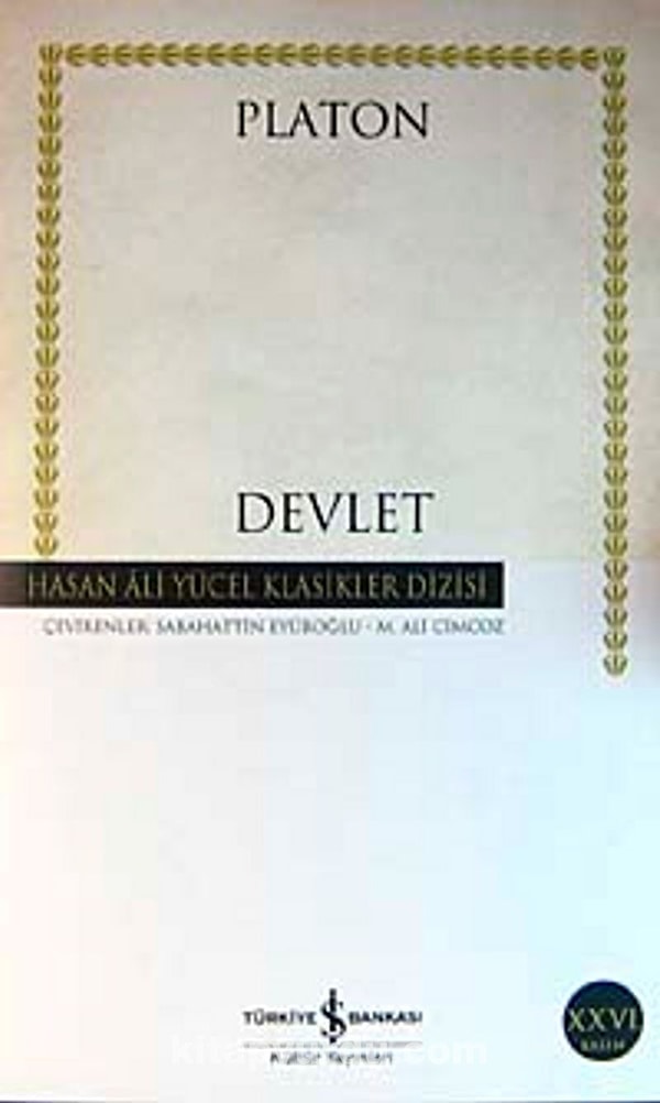 1. Devlet – Platon (Eflatun)