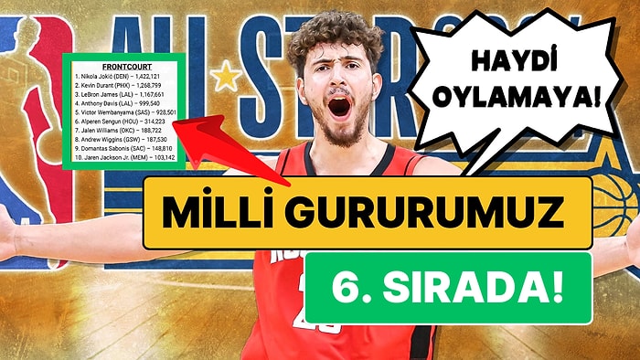 Haydi Oylamaya! NBA All-Star Oylamasında İlk Sonuçlara Göre Alperen Şengün de Listede!