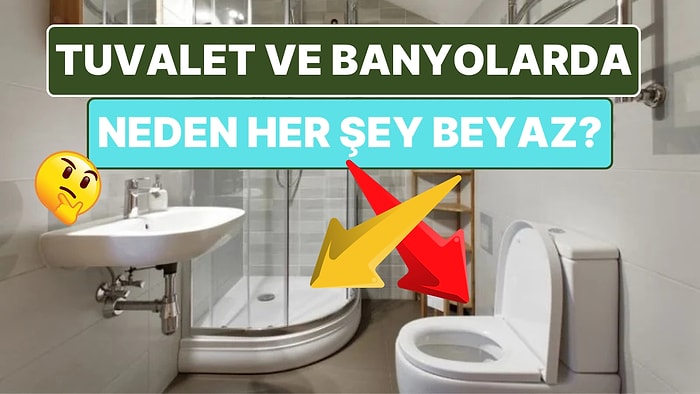 Tuvalet ve Banyoların Neden Hep Beyaz Olduğunu Öğrendiğinizde İçiniz Ferahlayacak!