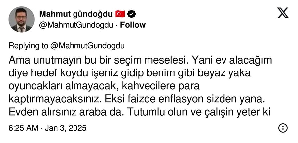 "Oyuncakları almayacak, kahvecilere para kaptırmayacaksınız."