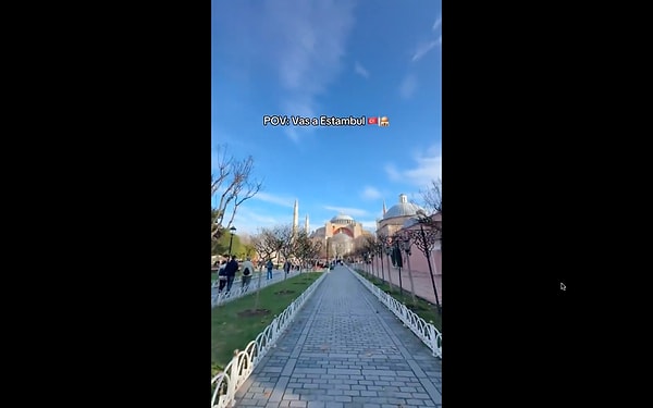 İspanya'da dizilerimiz oldukça popüler olduğundan zaten İstanbul'a aşina olan turistlerin o videosu sosyal medya viral oldu.