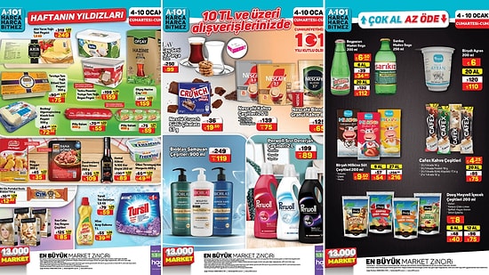 4 - 10 Ocak 2025 A101 Haftanın Yıldızları Kataloğu