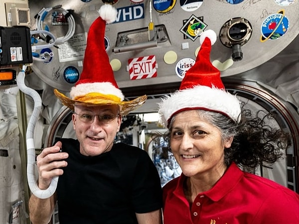 The astronauts, who participated in the U.S. elections from space, also celebrated Christmas on the ISS.