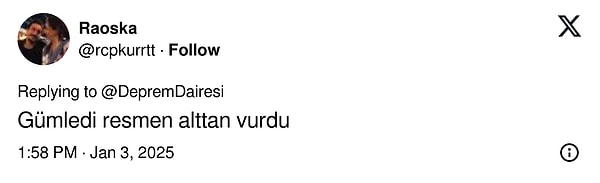 Vatandaşlar depremi şiddetli hissettiklerini sosyal medyadan paylaştı: