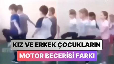 Bir Beden Eğitimi Öğretmeni Kız ve Erkek Öğrencileri Arasındaki Motor Becerisi Farkını Gösterdi