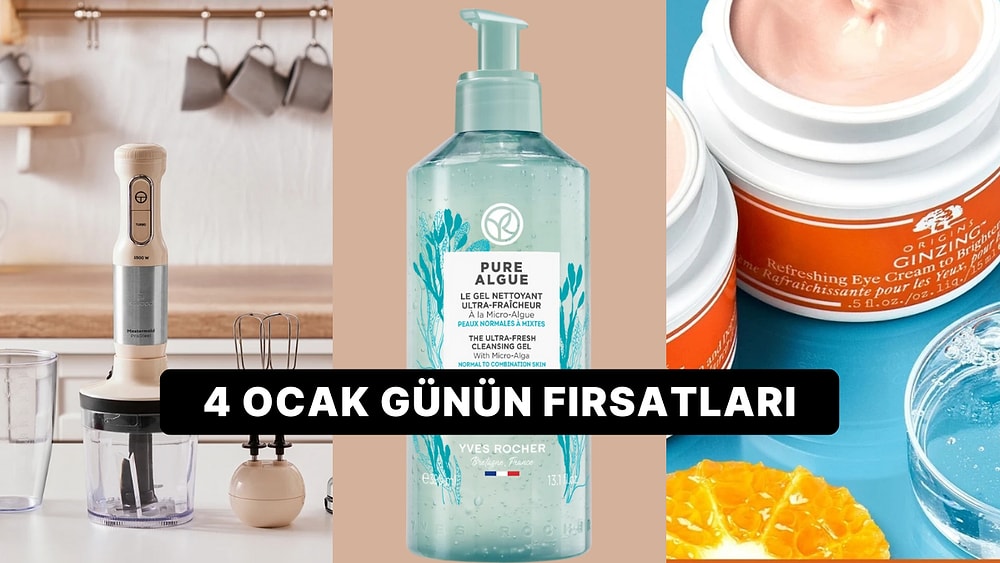 Bugün İndirimde Neler Var? Yves Rocher'in Ürünlerinden Karaca'nın Blender Setine 4 Ocak 2025 Günün Fırsatları