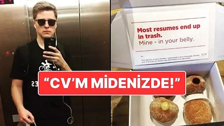 CV'sini Donut Kutusuna Saklayıp Kurye Kılığına Giren Adamın Dahiyane Planı