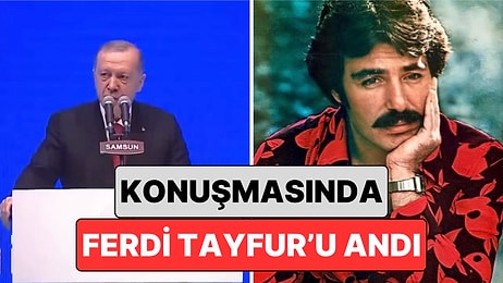 8. Olağan İl Kongresi İçin Samsun'a Giden Cumhurbaşkanı Erdoğan Sahneye Çıkmadan Önce Ferdi Tayfur Çaldı