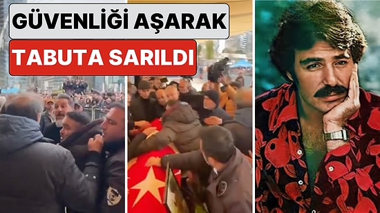 Bir Hayranı Ferdi Tayfur'un Cenazesinde Güvenlik Önlemlerini Aşarak Tabuta Sarıldı