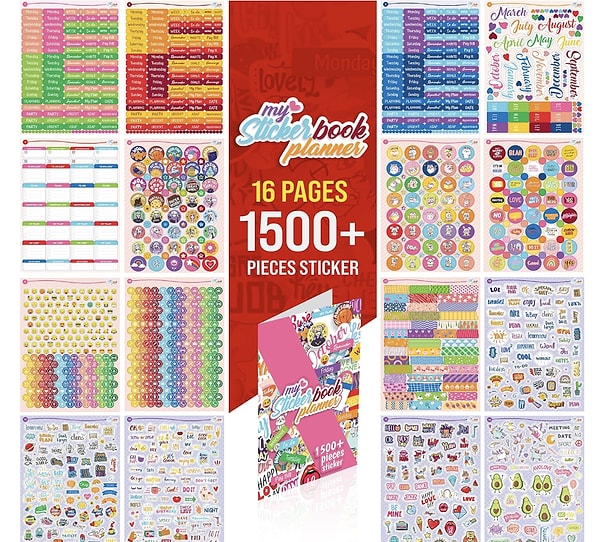 4. Colortouch Planner Sticker Set - 1500+ Adet Çıkartma