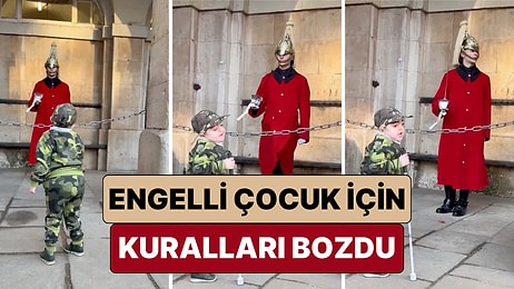 İngiltere'de Halkla Konuşması Yasak Olan Kraliyet Askerinin Engelli Bir Çocuk İçin Kuralları Bozduğu Anlar