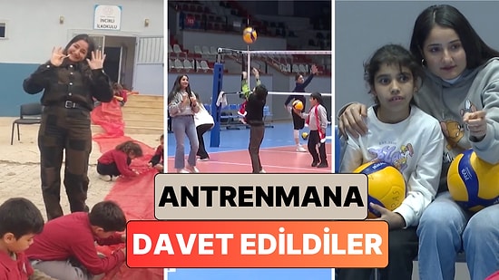 Öğretmenleriyle Soğan Çuvalından Voleybol Filesi Yapan Öğrenciler Aras Kargo'nun Antrenmanına Davet Edildi