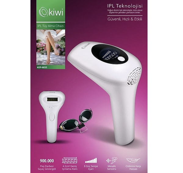 7. Kiwi KEP-6833 Pro IPL/Lazer Epilasyon Cihazı