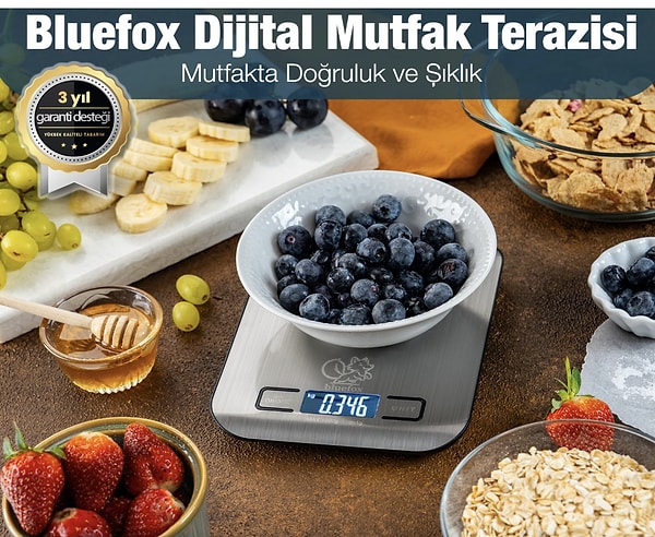 7. Bluefox Dijital Mutfak Terazisi