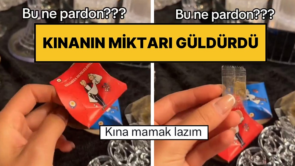 Kınada Bile Tasarruf Tedbirleri: Bir Kınada Verilen Paketin İçinden Çıkan Miktar Güldürdü