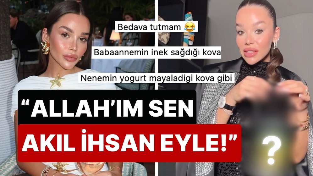 Resmen Yoğurt Kabı: Fenomen Ezgi Fındık'ın "Çok Limited" 165 Bin TL'lik Çantası Alay Konusu Oldu!