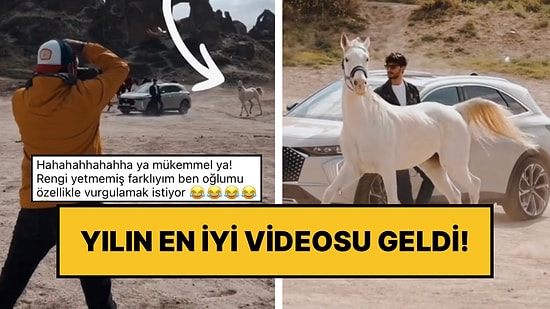 Profesyonel Fotoğraf Çekiminde İlhan Şen ile Birlikte Poz Veren Beyaz At, “Ben de Buradayım” Dedi