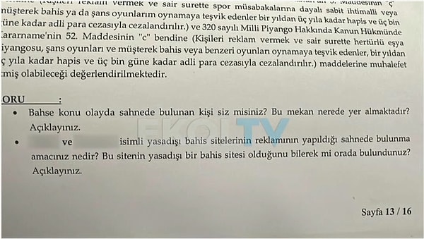 "Kasım ayının ilk haftası Malta ülkesine hem VLOG çekmek hem de anlaşmış olduğum mekanda sahne almak için gitmiştim. Çıktığım sahne karşılığında 10 bin Euro tutarında kazanç sağladım. Bununla alakalı olarak firmam üzerinden faturamı kestim. İfademin ekine kesmiş olduğum faturayı da sunmak istiyorum."