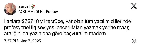 Maaş aralığının işe alımdan önce belirtilmemesi de eleştirildi.