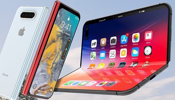 iPhone’un yeni modeli Samsung Galaxy Z Fold gibi açılabilir bir tasarıma sahip olacak.