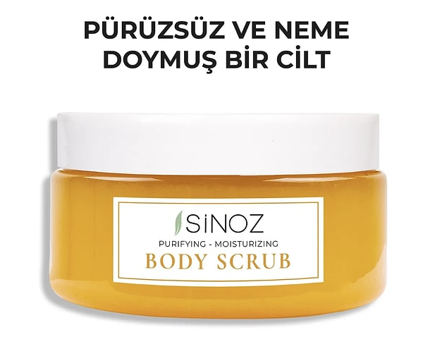 12. Sinoz Body Scrub Besleyici Arındırıcı Nemlendirici Vücut Peelingi 300 gr