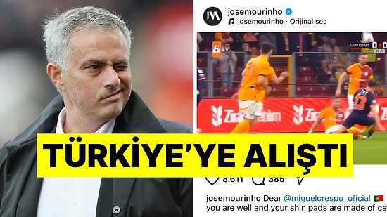 Fenerbahçe'nin Hakem Tepkisinin Ardından Jose Mourinho'dan da Crespo'ya Geçmiş Olsun Mesajı!