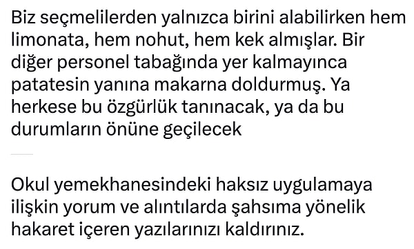 Ardından hak arayışını şu sözlerle sonlandırdı.