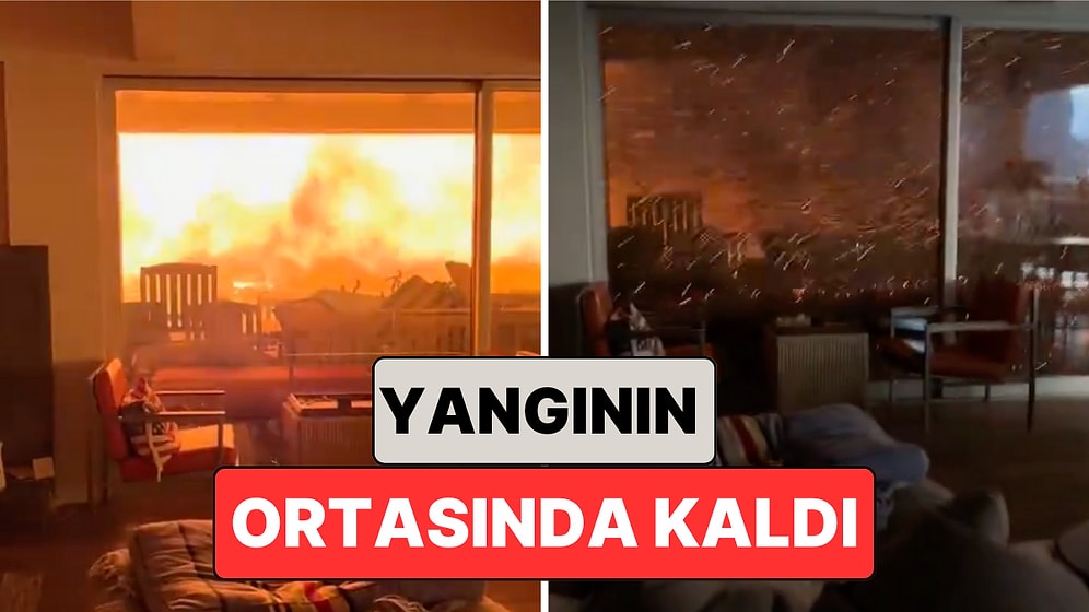 Los Angeles'taki Yangın Faciasının Ortasında Kalan Bir Adam O Anları Anbean Kaydetti