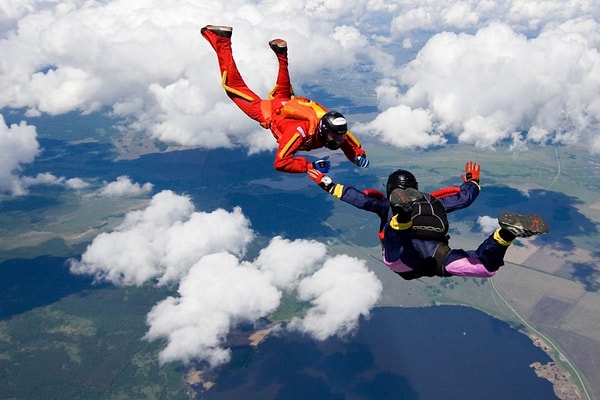 2. Skydiving