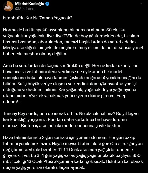 İşte açıklamasının tamamı: