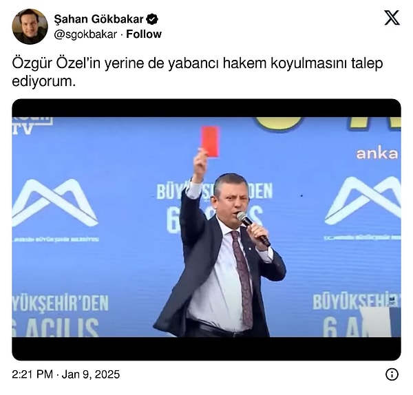 Özel'in 'büyük sürprizi'ne tepki yağdı. İşte o tepkiler 👇