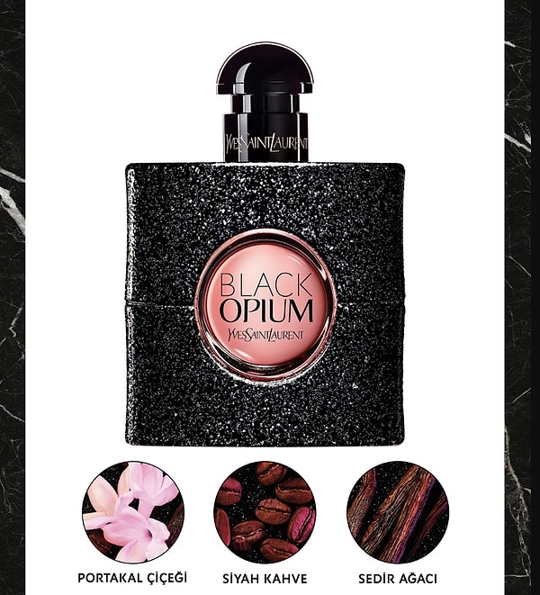 9. Yves Saint Laurent Black Opium Edp 50 ml Kadın Parfüm