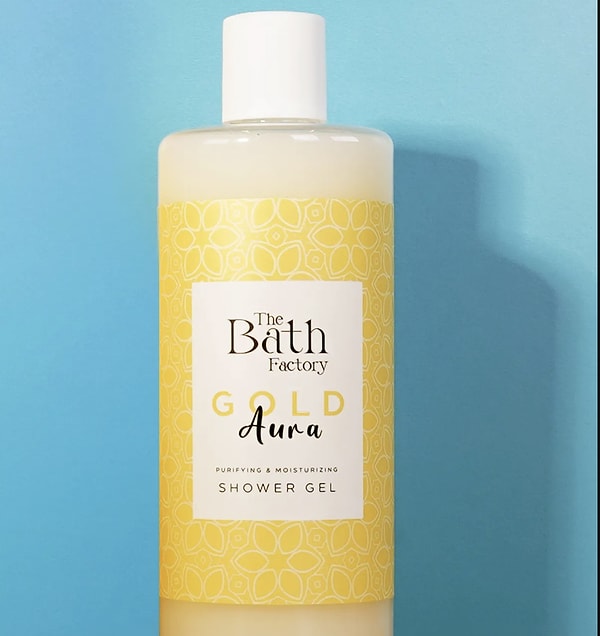 12. THE BATH FACTORY Gold Aura Nemlendirici ve Besleyici Mistik Kokulu Duş Jeli 400 ml