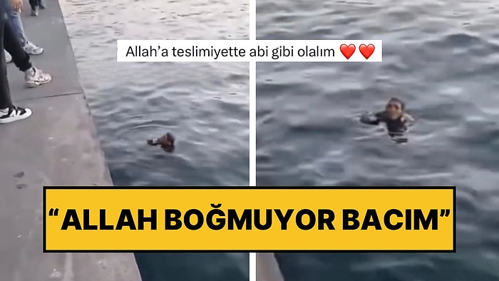 Kadıköy’de Denize Düşen Vatandaş ile Bir Başka Vatandaş Arasında İlginç Bir Diyalog Yaşandı: “Allah Boğmuyor”