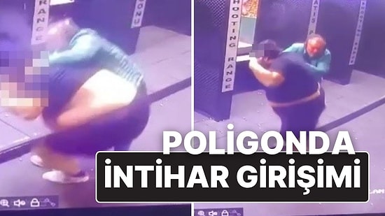 Poligonda İntihara Kalkıştı, Müdahale Eden Görevliyi de Vurdu!