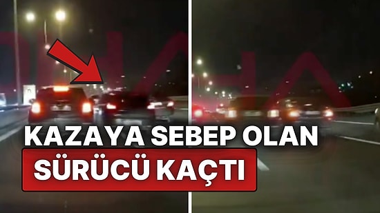 TEM Otoyolu’nda Makas Kazası: Zincirleme Kazaya Neden Olan Sürücü Kaçtı!