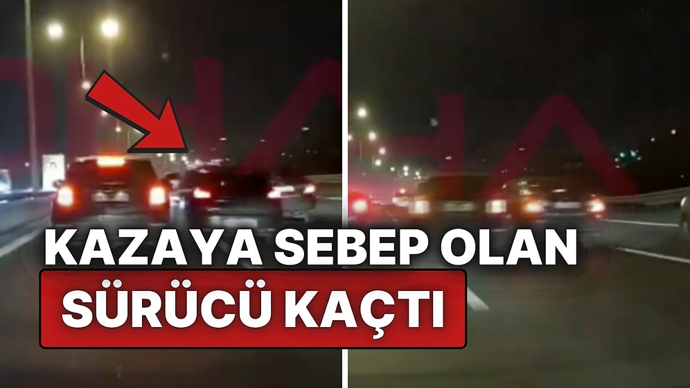 TEM Otoyolu’nda Makas Kazası: Zincirleme Kazaya Neden Olan Sürücü Kaçtı!