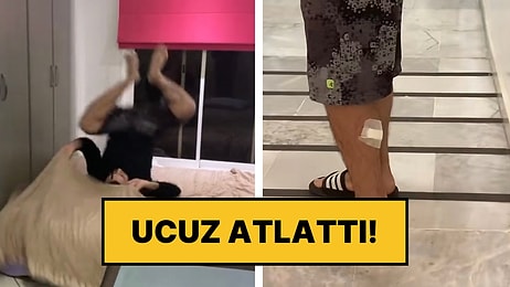 Akıllarda Tek Bir Soru “Neden”: Yatakta Takla Atan Adam Cama Girince Hastanelik Oldu