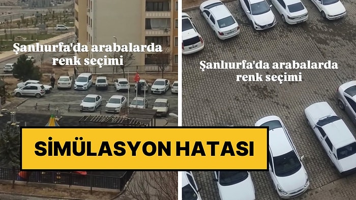 Simülasyon Hatası: Şanlıurfa’da Araç Sahiplerinin Yalnızca Beyaz Rengi Tercih Ettiği Görüldü