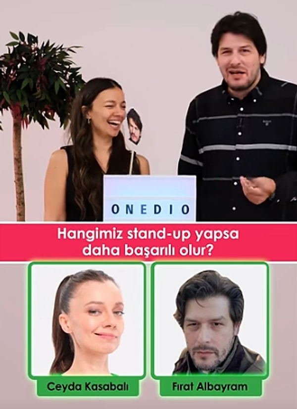 Eğlenceli çift, “Hanginiz daha şakamatik?”, “Hanginiz daha overthinker?” gibi soruları yanıtlayarak birbirleriyle kapıştılar.