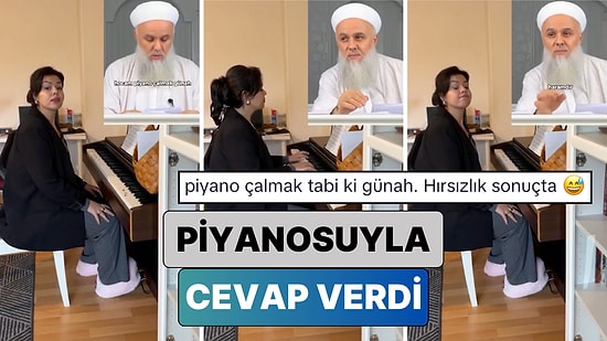 Bir Müzisyen "Piyano Çalmak Günah" Diyen Fazlı Tonar'a Piyanosuyla Cevap Verdi